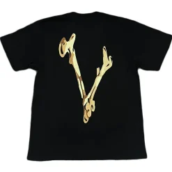 Vlone Lost Bones Tee Black ||Plus Online