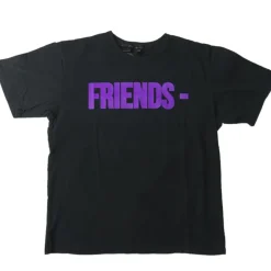 Vlone "Friends" Tee Black/Purple ||Plus New