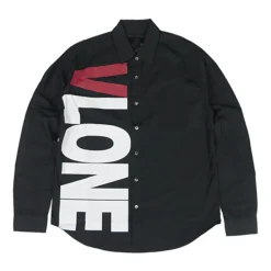 VLONE Side Logo Button Up Long Sleeve ||Plus Fashion