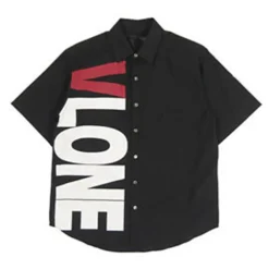 VLONE Side Logo Button Up Short Sleeve ||Plus Fashion