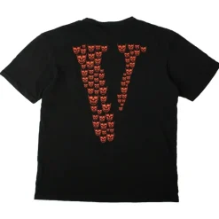 Vlone Skully Tee Black/Red ||Plus Fashion