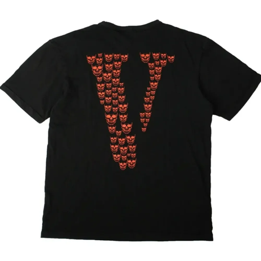 Vlone Skully Tee Black/Red ||Plus Fashion