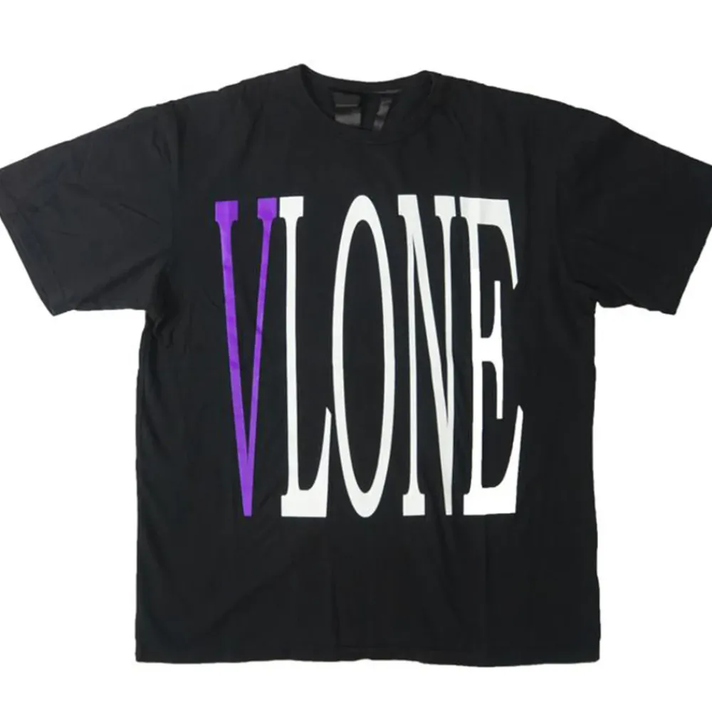 Vlone Staple Tee Black/Purple ||Plus New