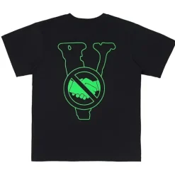 Vlone Stay Away From Your Friends Tee Black/Green ||Plus Hot