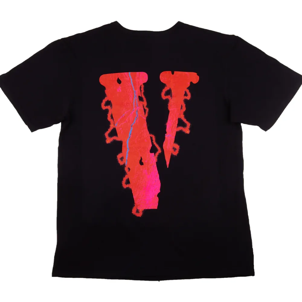 Vlone Stone Cold Tee Black/Orange ||Plus Online