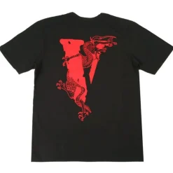 Vlone x Clot Staple Tee Black/Red ||Plus Clearance