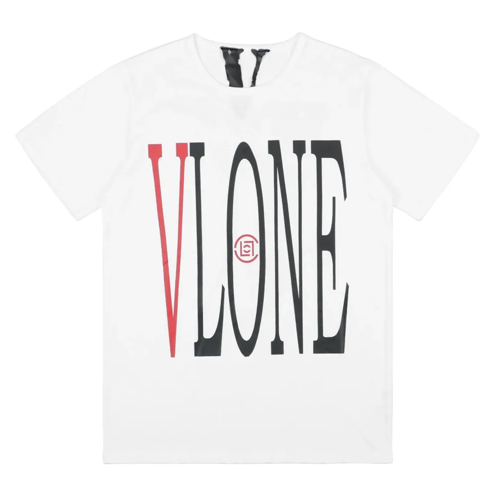 Vlone x Clot Staple Tee White/Red ||Plus Clearance