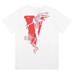 Vlone x Clot Staple Tee White/Red ||Plus Clearance