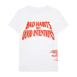 Vlone x Nav Bad Habits Tee White ||Plus Sale