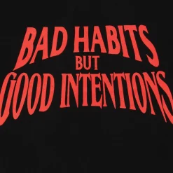 Vlone x Nav Bad Habits Tee Black ||Plus Outlet