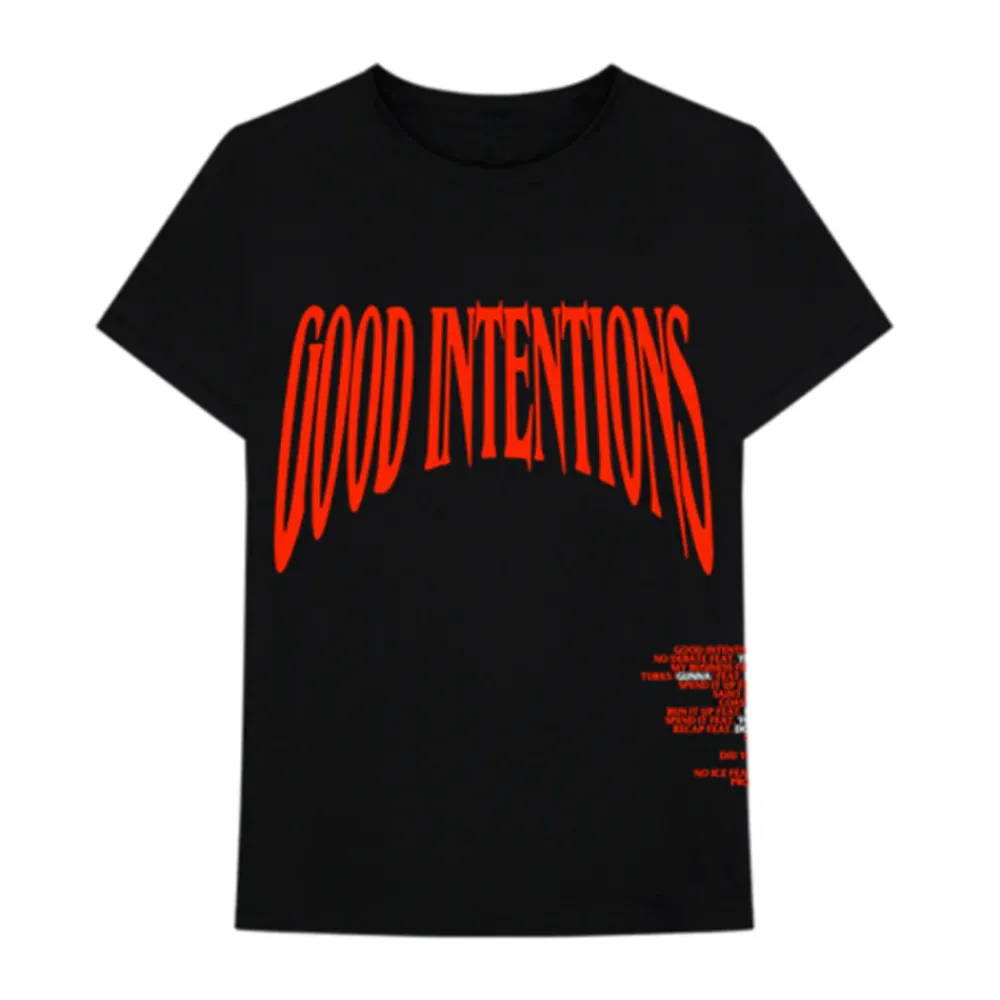 Vlone x Nav Good Intentions Tee Black ||Plus Discount