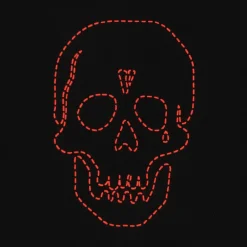 Vlone x Neighborhood Skull Tee Black/Orange ||Plus Sale