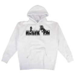 Vlone x Pop Smoke Hawk Em Hoodie White ||Plus Clearance
