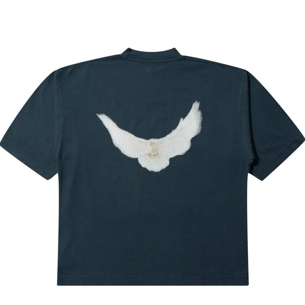 Yeezy Gap x Balenciaga Dove 3/4 Sleeve Tee Dark Blue ||Plus Hot