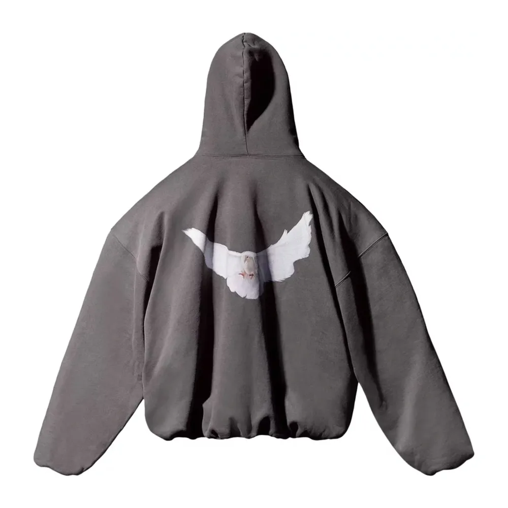 Yeezy Gap x Balenciaga Dove Hoodie Dark Grey ||Plus Fashion