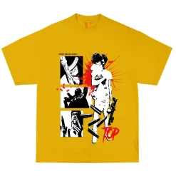 YoungBoy NBA x Vlone House Arrest Tee Yellow ||Plus Outlet