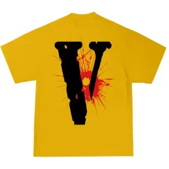 YoungBoy NBA x Vlone House Arrest Tee Yellow ||Plus Outlet